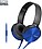 Sony Extra Bass MDR-XB450AP On-Ear Wired Headphones with Mic (Blue) image 1
