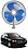 RKPSP 6Inch/12V Portable Oscillating Car/Truck/Bus Fan For XL6 image 1