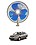 RKPSP 6Inch/12V Portable Oscillating Car/Truck/Bus Fan For Versa image 1