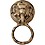 Two Moustaches Elephant Face Brass Door Knocker image 1