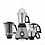 Meera Steel Supreme MG-208 mixer grinder, 750 watt (Silver/ Black) image 1
