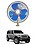 RKPSP 6Inch/12V Portable Oscillating Car/Truck/Bus Fan For Wrangler image 1