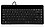 Perixx PERIBOARD-409H Mini Keyboard with USB Port - 12.40x5.79x0.79 Inch Dimension - Piano Finish Black - Build in 2X USB2.0 Hubs - USB Interface - US English Layout image 1