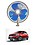 RKPSP 6Inch/12V Portable Oscillating Car/Truck/Bus Fan For Tiago Ngr image 1