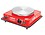 COOKWELL Strong Durable Reliable Steel Kinetizer Electric Radiant Hot Plate Low Power Consumption 200 watts to 900 watts, Temperature 50°c to 350°c with Automatic Thermostat (Red) image 1