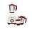 Eurodomo MG DURATEKK 550W BGWH 550W Mixer Grinder with Jar, White, Maroon image 1