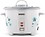 USHA RC18GS1 Steamer 700 Watt Automatic Rice Cooker 1.8 Litres with Powerful Heating Element, Keep Rice Warm for 5 Hrs, Steamer, Trivet Plate & more accessories, 5 Yrs Warranty (White) image 1