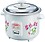 Prestige PRWO 0.6 L Electric Rice Cooker with 2 cooking pans|Detachable power cord|Durable body|Cool touch handles|White| Raw capacity-0.3L|Cooked capacity-0.6 L|Cooks for a family of 1 to 2 members image 1