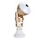 2MP WiFi Bulb Camera, Golden Color, Night Vision, 2-Way Talk, Motion Detection, SD Card Slot, 360° View, Wireless Smart Home Security image 1