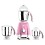 Vidiem Acrylonitrile Butadiene Styrene Mixer Grinder (Pink) 580 Vision|Mixer Grinder 650 Watt With 3 Leakproof Jars With Self-Lock For Wet&Dry Spices, Chutneys&Curries|5 Years Warranty image 1