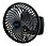 Babrock Air Wall cum Table Fan 9 Inch || With Powerful motor 3 Speed Mode || 1 year Warranty || Make in India || Limited Edition || Model- White Cutie P@71 image 1