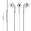 Starkwoood Headphone For Samsung Galaxy Pop Plus S5570i In the Earphone | headphone |Handfree |Headset WIth Mic |3.5mm Jack and audio receiver With MIC | Calling Function | Music receiver Best High Quality Sound Earphones - White image 1