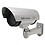 CHESHTA Looking Dummy/Fake IR Security CCTV Bullet Camera with Red Flashing LED Light (Silver) image 1