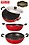 Best Affordable Non Stick Cookware Set - Kadai With Bakelite Handle 1.5Ltr , Kadhai 2 Ltr With Bakelite Handle , Deep Kadai With Stainless Steel Lid 2.2 Liter , Nonstick Cookware Has High Quality Aluminum Base That Guarantees High Heat Retention. image 1