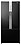 Panasonic Econavi 551 L 6-Stage Inverter Frost-Free Multi-Door Refrigerator (NR-CY550GKXZ, Black Glass, Powered by Artificial Intelligence) image 1