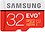 Samsung EVO+ 32 GB Class 10 Micro SDHC Memory Card (Red) image 1