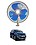 RKPSP 6Inch/12V Portable Oscillating Car/Truck/Bus Fan For Hexa image 1