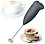 COLLAPSIBLE Electric Handheld Milk Wand Mixer Frother Hand Blender For Latte Coffee Hot Milk (Black , 8.5 x 2 inch ) image 1