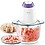 Kirtan Zone Stainless Steel and Glass Electric Meat Grinders with Bowl for Kitchen Food Chopper, Meat, Vegetables, Onion Slicer Dicer, Fruit and Nuts. (Multi) image 1