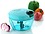 ST Present Chopper Vegetable Cutter, Fruit Chopper Dry Fruit Cutter Nuts Cutter Salad Cutter chatni Cutter Pool (450 ml) Multi Color image 1