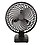 VEENA@ High Speed Mini Wall Cum Table Fan Small Size 3 Speed Setting With Powerful Copper Touch Motor 9 Inch Black 225 Mm Table Fan For Home,Office,Kitchen Make In India Model-Black Cutie_C18960 image 1