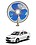 RKPSP 6Inch/12V Portable Oscillating Car/Truck/Bus Fan For Laura image 1