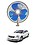 RKPSP 6Inch/12V Portable Oscillating Car/Truck/Bus Fan For Teana image 1