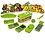 Slings 12 Piece Vegetable & Fruit Chopper, Cutter, Slicer, Mincer, Mandoline, Grater, Peeler (Green) image 1