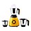 Wonderchef Vesper Yellow Mixer Grinder 600 Watts in Yellow image 1