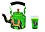 GOELX Painted Elephant Designer Aluminium Tea/Coffee Kettle with Glass for Home Decor, Capacity-1 L (Green) image 1