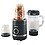Borosil NutriFresh Mixer Grinder & Portable Blender, 3 unbreakable jars with stainless steel blades, Recipe book, 400 W, Black image 1