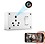 Asleesha Single Port Switch Board Socket Camera with Audio & Video Recorder/1080p HD Video Quality with Motion Detection/ 32GB Inbuilt Memory/Suitable for Home and Office image 1