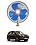 RKPSP 6Inch/12V Portable Oscillating Car/Truck/Bus Fan For Mux image 1