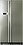Samsung RS21HSTPN1/XTL Side By Side 600 Ltr Refrigerator Platinum Inox image 1