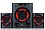 LG LK72BE Powerful Sound 40W, 2.1 Ch Multimedia Speaker with Deep Bass, Bluetooth, Portable, Optical, USB, SD Card and FM Radio (Black, Orange) image 1