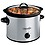 Crock-Pot 3-Quart Round Manual Slow Cooker, Stainless Steel (SCR300SS) image 1