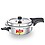 Prestige 4L Svachh Deluxe Alpha Senior Pressure Pan stainless steel|Outer lid|Ideal for 4-6 persons|Deep lid for spillage control|Gas & induction compatible|Silver|10 years warranty image 1