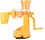 Alpyog Plastic Hand Juicer  (Orange) image 1
