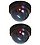 BLAPOXE Dummy Security CCTV Fake Dome Camera with Blinking red LED Light Indication for Home or Office Security (Pack of 2) image 1