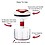 Zyliss Easy Pull Food Processor for thinKitchen:, 750ml Capacity, Plastic/Stainless Steel, White/Red, Manual Handheld Food Chopper/Slicer/Blender with Pull Cord, Dishwasher Safe, 5 Year Guarantee image 1