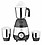 Candes Mercury 760-Watts Mixer Grinder with 3 Stainless Steel Jars (Powerful Motor with 2 Year Warranty Black Silver) image 1