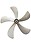 Dream I20 12 Inch 5 Blade ABS Plastic Cooler Fan Clockwise ((White,12 Inch)) image 1