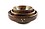 PINDIA Fancy Wooden Brass Work Set of 3 Serving Bowl image 1