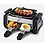 CPEX Kitchen Indoor Nonstick Electric Barbecue Grill with Frying and Roasting Function (Stainless Steel, Black, 9.5 IN) image 1