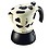 Bialetti Mukka Express 2-Cup Cow-Print Stovetop Cappuccino Maker, Black and White image 1