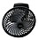 VEENA_@ High Speed Mini Wall Cum Table Fan Small Size 3 Speed Setting With Powerful Copper Touch Motor 9 Inch Black 225 Mm Table Fan For Home,Office,Kitchen Make In India Model-Black Cutie_11Q30 image 1