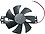 Ovicart 18V Plastic Blade Cooling Fan for Induction Cooker Cooler (Black) image 1