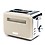Haden Boston Cream Pyramid 2-Slice Toaster with Variable Browning Control, Removable Crumb Tray, Defrost & Reheat Functions - Sleek Retro Design image 1