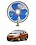 RKPSP 6Inch/12V Portable Oscillating Car/Truck/Bus Fan For Aveo image 1