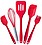 FALONG 5 Pieces Silicone Kitchen Utensils Spoon Set Cooking & Baking Tool Sets Non-Toxic Hygienic Safety Heat Resistant image 1